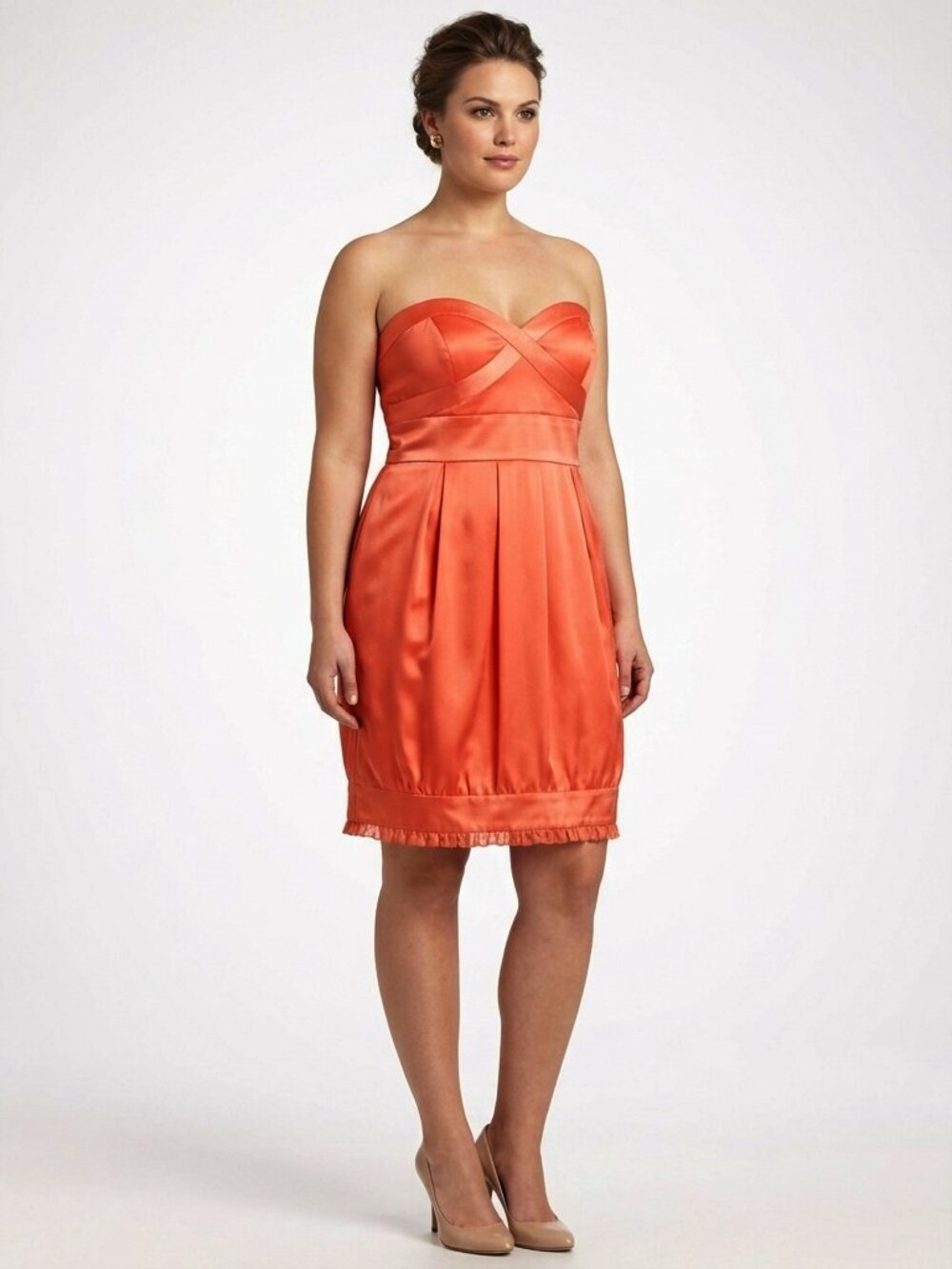 Laundry by Shelli Segal Coral Strapless Cocktail Dress- Sz. 12